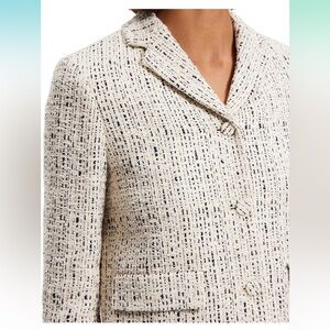 Cropped Tweed Theory Blazer - Size 2